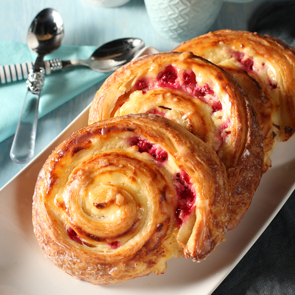 Johannisbeer-Quarkschnecke