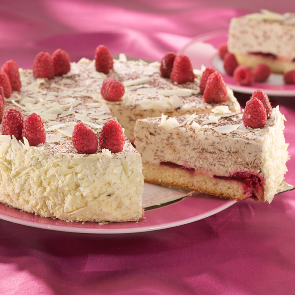 Himbeer-Cappuccino-Torte