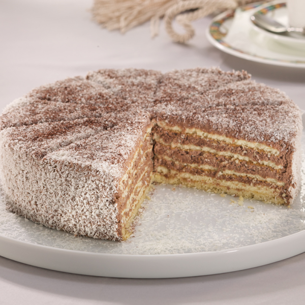 Italienische Kokoscremetorte