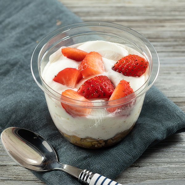 Müsli mit Erdbeeren