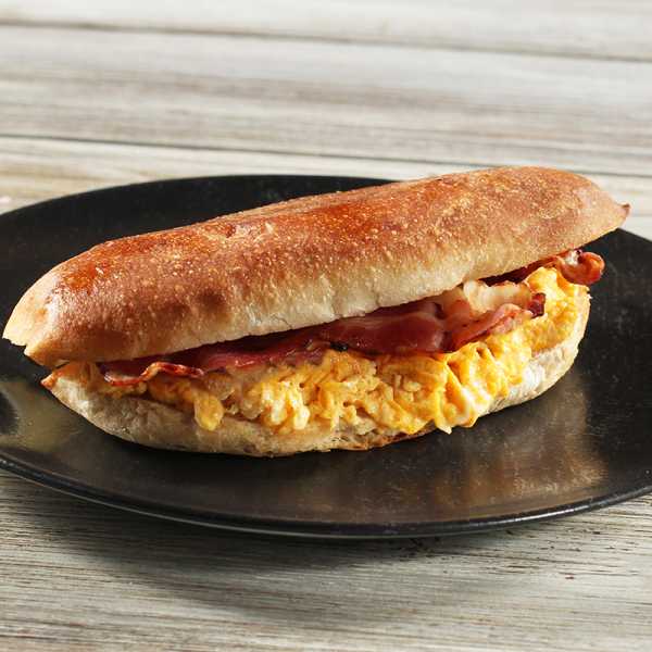 Panini Bacon,Rührei