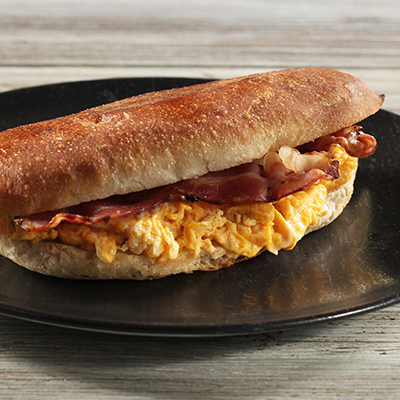 Panini Bacon,Rührei