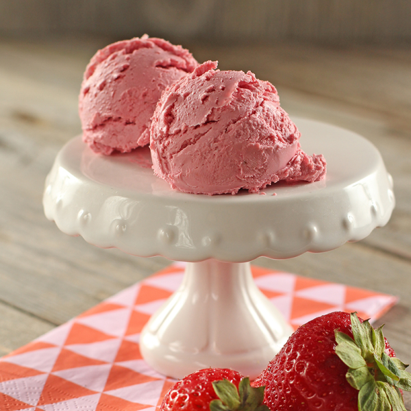 Eis Erdbeere