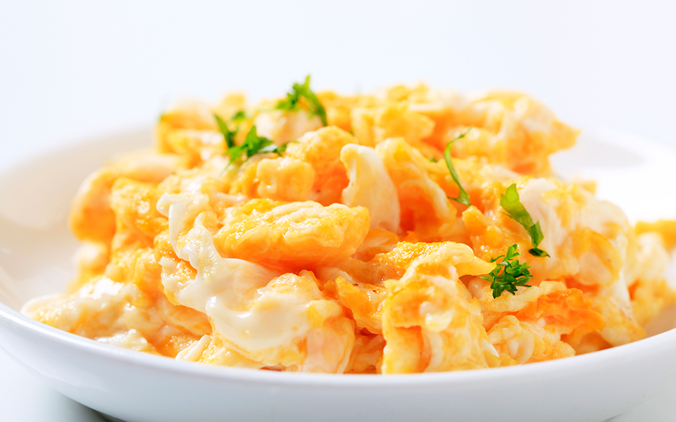 Eine Portion Rührei